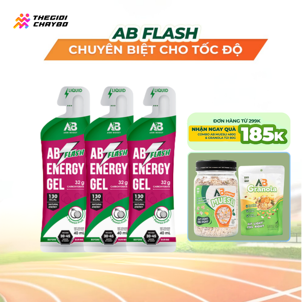  Gel Năng Lượng AB Flash Gói 40ml - Vị Chanh Dây 