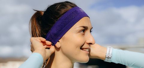  Băng Đô Thể Thao Compressport Thin Headband On/Off Uniq Size -  Purple 