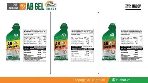  Gel Năng Lượng AB Boost - Vị Trái Cây Hỗn Hợp Có Caffeine 