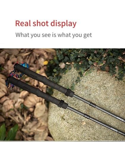 Gậy Chạy Trail Aonijie E4204 Carbon Trekking Pole - Đen (Mẫu mới) 