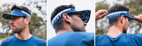  Nón Chạy Bộ Compressport Visor Ultralight - Dazz Blue/Black 