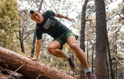  Quần Short Chạy Bộ Nam T8 Custom Sherpa - Rainbow Blue 