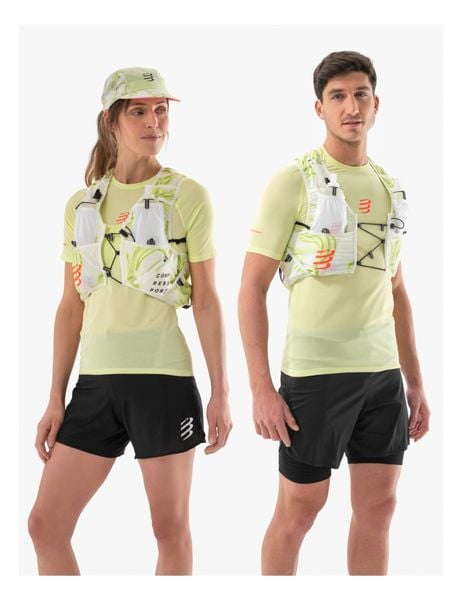  Vest Nước Chạy Bộ Compressport UltRun S Pack Evo 10 - Sugar/ Green Camo 