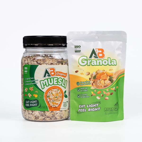  COMBO QUÀ TẶNG AB Muesli + AB Granola 