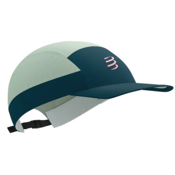  Mũ Chạy Bộ Compressport 5 Panel Light Cap - Stargazer/Aqua 