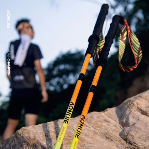  Gậy Chạy Trail Aonijie E4204 Carbon Trekking Pole - Cam 