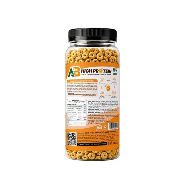  Ngũ Cốc Giòn Cao Đạm AB - Vị Mực Nướng 