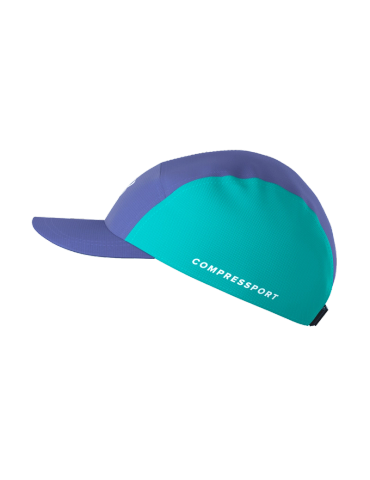  Nón thể thao Compressport 5 Panel Light Cap - Orient Blue/Pool Blue 