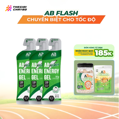  Gel Năng Lượng AB Flash Gói 40ml - Vị Táo Xanh 