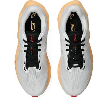  Giày Chạy Bộ Nam Asics Novablast 6 - White / Orange Glow 