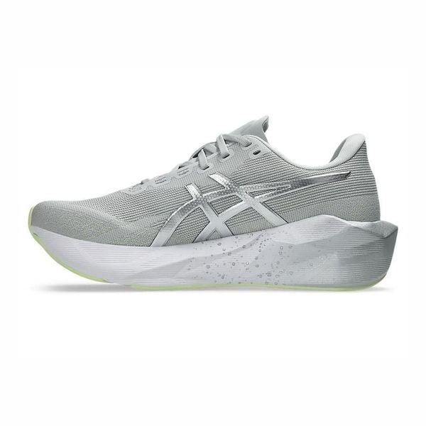  Giày Chạy Bộ Nam ASICS Novablast 6 Platinum - Platinum/Glow Green 