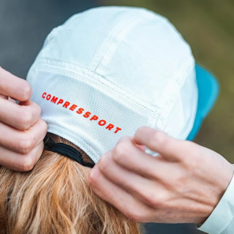  Mũ Chạy Bộ Compressport 5 Panel Light Cap - Stargazer/Aqua 