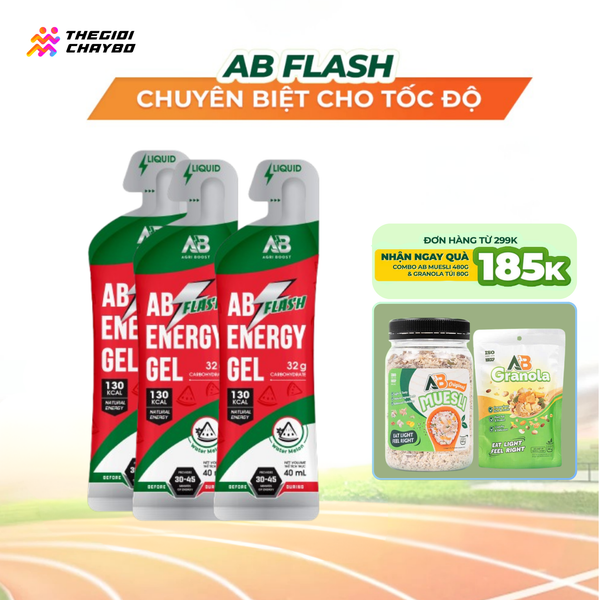  Gel Năng Lượng AB Flash Gói 40ml - Vị Dưa Hấu 