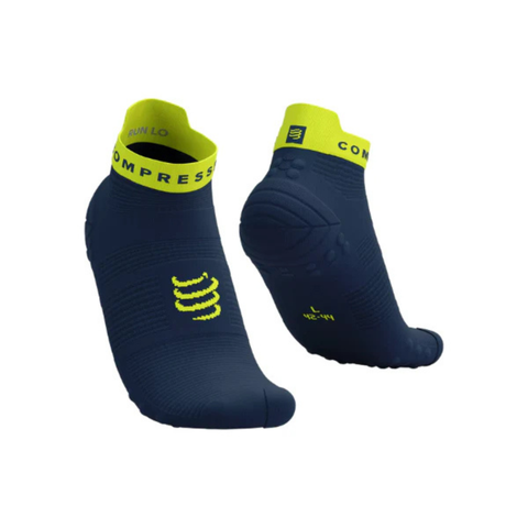  Vớ thể thao chạy bộ Compressport Pro Racing Socks v4.0 Run Low - (Blues/Green Sheen) 