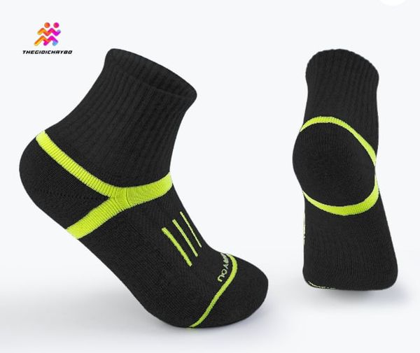  Tất/Vớ Cổ Ngắn Upper You Light Cushion SPM3003 - Đen/Xanh Dạ Quang 