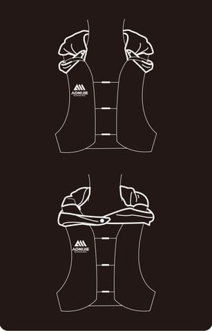  Khăn Đá Thể Thao, Khăn Chườm Lạnh, Bảo Vệ Cổ Aonijie E4429 - Đen 