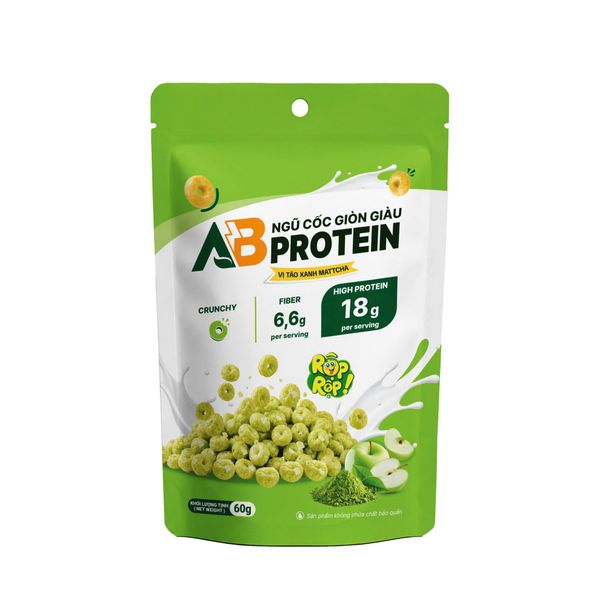  Túi Ngũ Cốc Giòn Cao Đạm AB - Vị Táo Xanh Matcha 