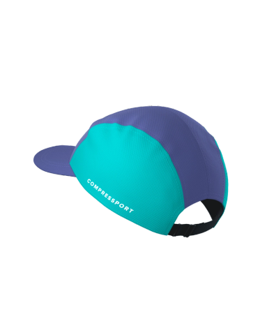  Nón thể thao Compressport 5 Panel Light Cap - Orient Blue/Pool Blue 