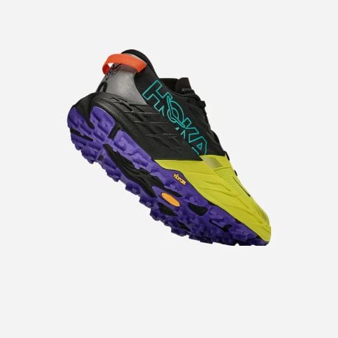  Giày Chạy Địa Hình Nam Hoka Speedgoat 7 - Black / Citrus 
