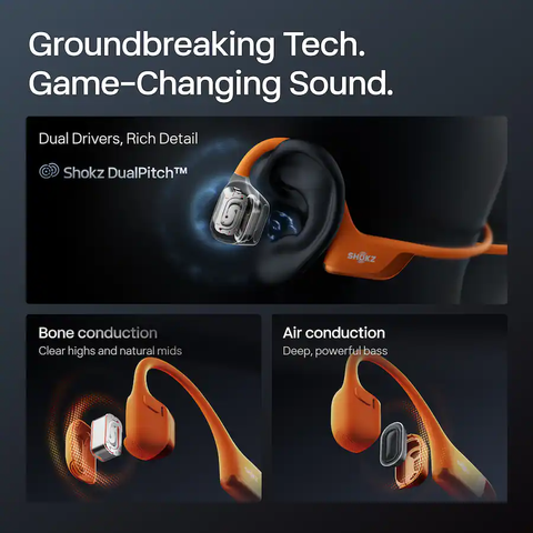  Tai Nghe Bluetooth Shokz S820 OpenRun Pro 2 - Màu Cam 