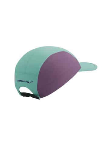  Nón Chạy Bộ Compressport 5 Panel Light Cap - Shell Blue/Grape 