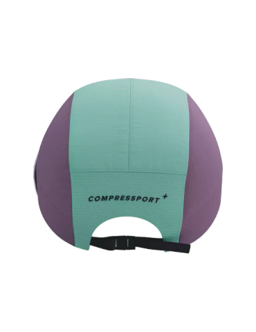  Nón Chạy Bộ Compressport 5 Panel Light Cap - Shell Blue/Grape 