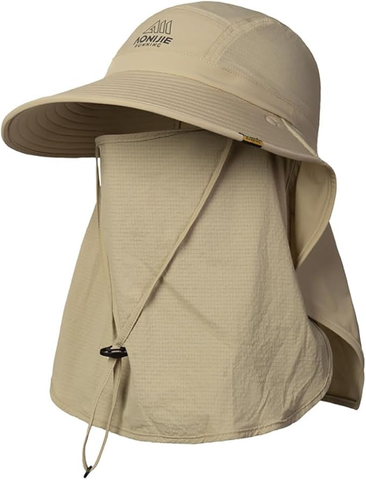  Mũ Rộng Vành Che Gáy Dã Ngoại Aonijie, Chống Nắng, Thoáng Khí – Khaki 