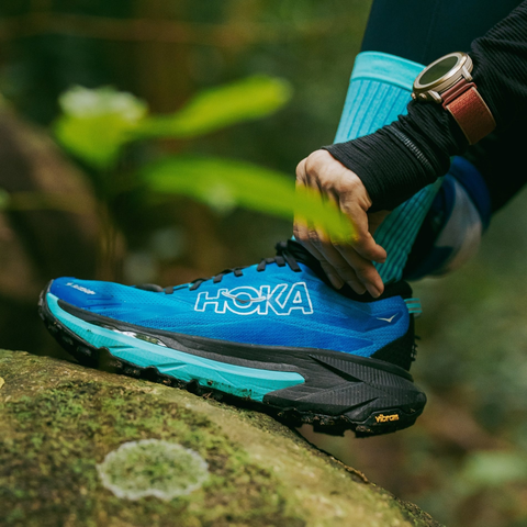  Giày Chạy Bộ Nữ Hoka Mafate 5 Trail - Skyward Blue / Black 