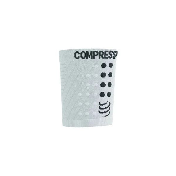  Băng Bảo Vệ Cổ Tay Thể Thao Compressport Racing Sweatband - White 