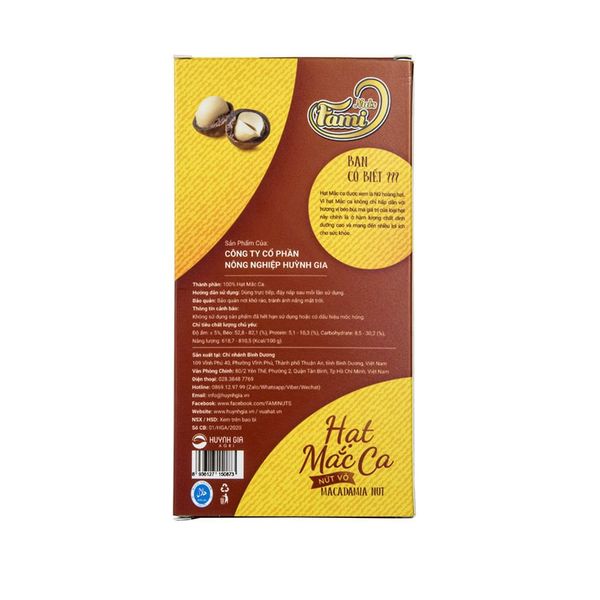  Hạt Macca Faminuts - Hộp Giấy 120g 