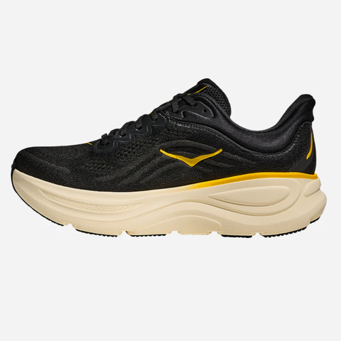  Giày Chạy Bộ Nam Hoka Bondi 9 Wide - Carbon Black / Yellow Gold 