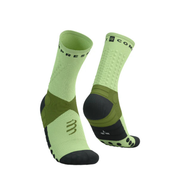  Vớ Thể Thao Compressport Ultra Trail Socks V2.0 - Woodbine/Shadown Lime 