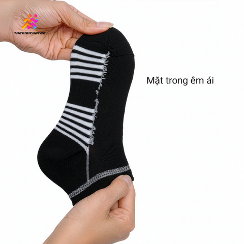  Tất/Vớ Cổ Ngắn Upper You Light Cushion SPM2005 - Đen 