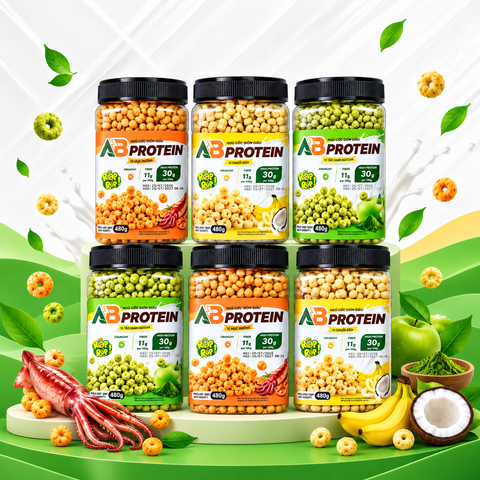  Ngũ Cốc Giòn Cao Đạm AB - Vị Chuối Dừa 