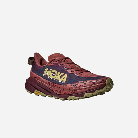  Giày Chạy Bộ Nữ Hoka Speedgoat 6 Wide Trail - ROUGE / BL 