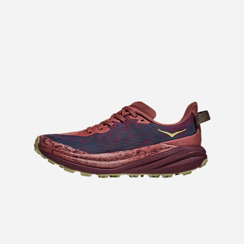  Giày Chạy Bộ Nữ Hoka Speedgoat 6 Wide Trail - ROUGE / BL 
