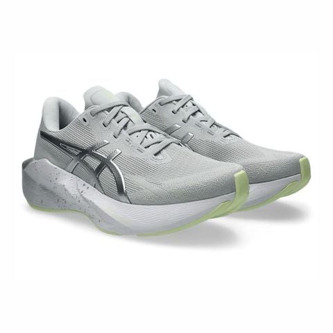 Giày Chạy Bộ Nam ASICS Novablast 6 Platinum - Platinum/Glow Green 