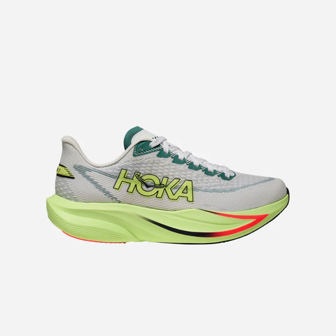  Giày Chạy Bộ Nữ Hoka Mach 7 Wide - Frost / Neon Yuzu 