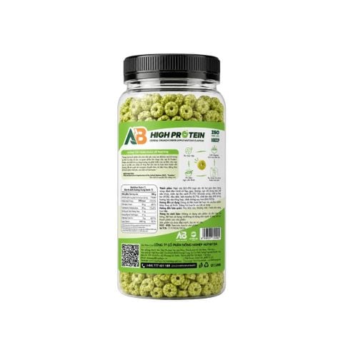  Ngũ Cốc Giòn Cao Đạm AB - Vị Táo Xanh Matcha 