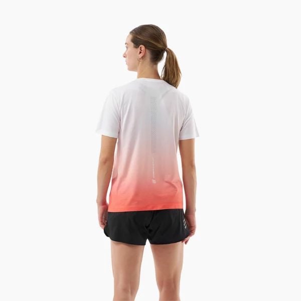  Áo Tay Ngắn Thể Thao Nữ Compressport Performance SS T-Shirt - Fluo Red/White 