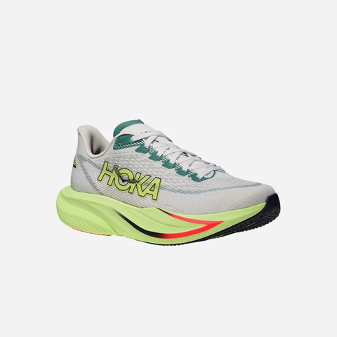  Giày Chạy Bộ Nữ Hoka Mach 7 Wide - Frost / Neon Yuzu 