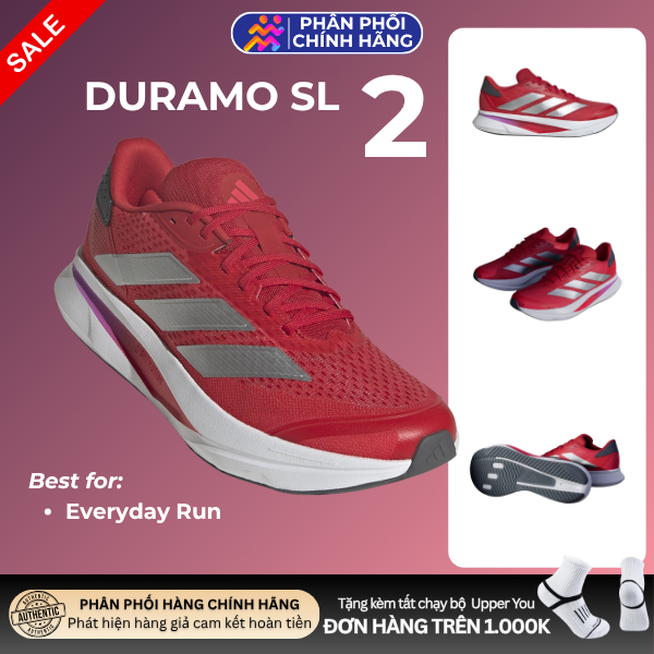  Giày Chạy Bộ Nam ADIDAS Duramo SL2 - Better Scarlet/ Silver Met/ Grey Five 