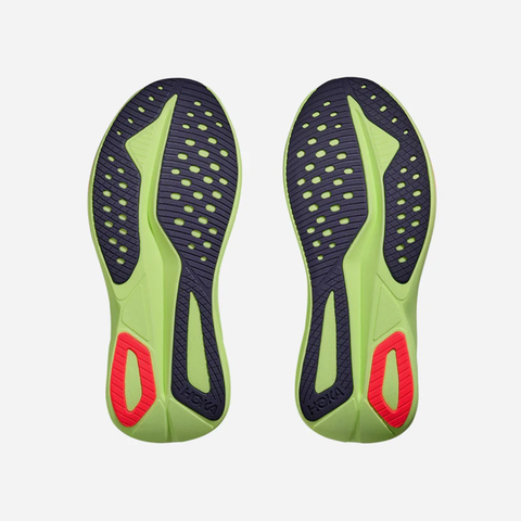  Giày Chạy Bộ Nam Hoka Mach 7 Wide - Frost / Neon Yuzu 