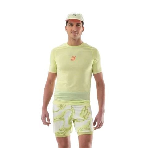  Áo Tay Ngắn Thể Thao Compressport Trail Racing SS T-Shirt - Shadow Lime 
