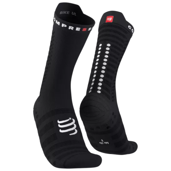  Tất Đạp Xe Compressport Pro Racing Socks V4.0 Ultralight Bike - Black/White 