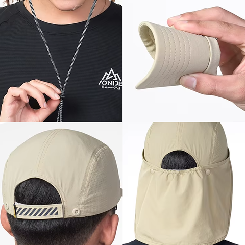  Mũ Chống Nắng Aonijie E4625 Kèm Khăn Che Tháo Rời - Gray 