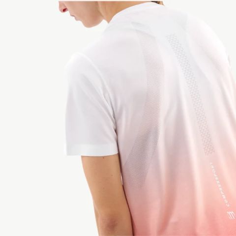  Áo Tay Ngắn Thể Thao Nữ Compressport Performance SS T-Shirt - Fluo Red/White 