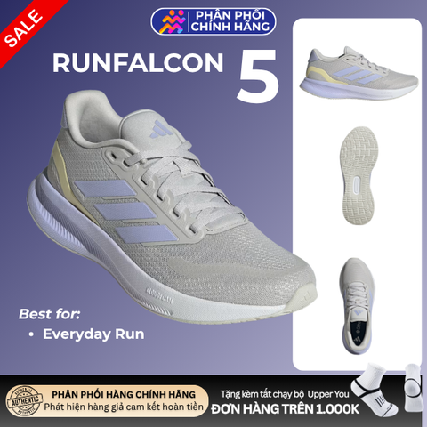  Giày Chạy Bộ Nữ Adidas Runfalcon 5 Running - Grey One/Violet Tone/Core Black 