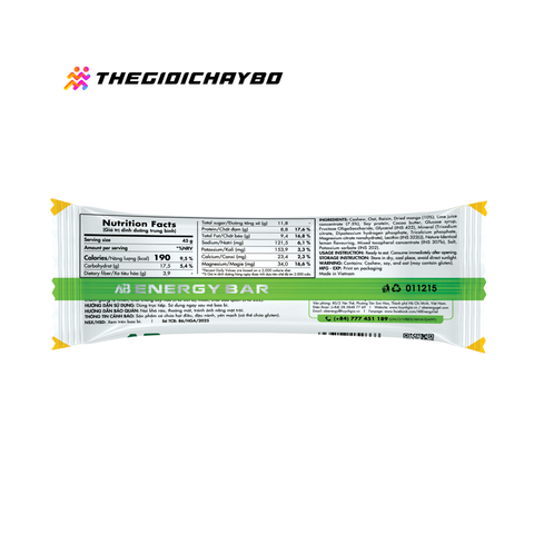  Thanh Năng Lượng AB Energy Bar - Vị Xoài Chanh Muối 