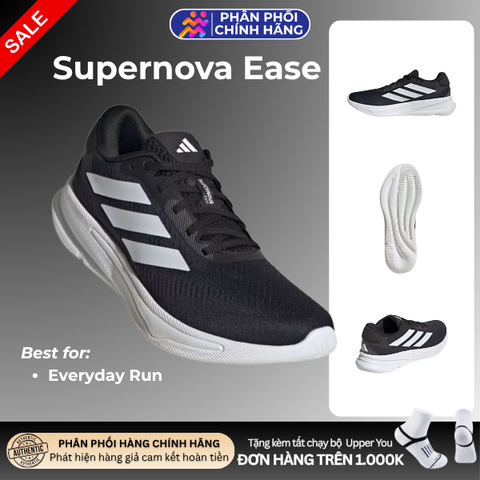  Giày Chạy Bộ Nam Adidas Supernova Ease - Black / White / Charcoal 